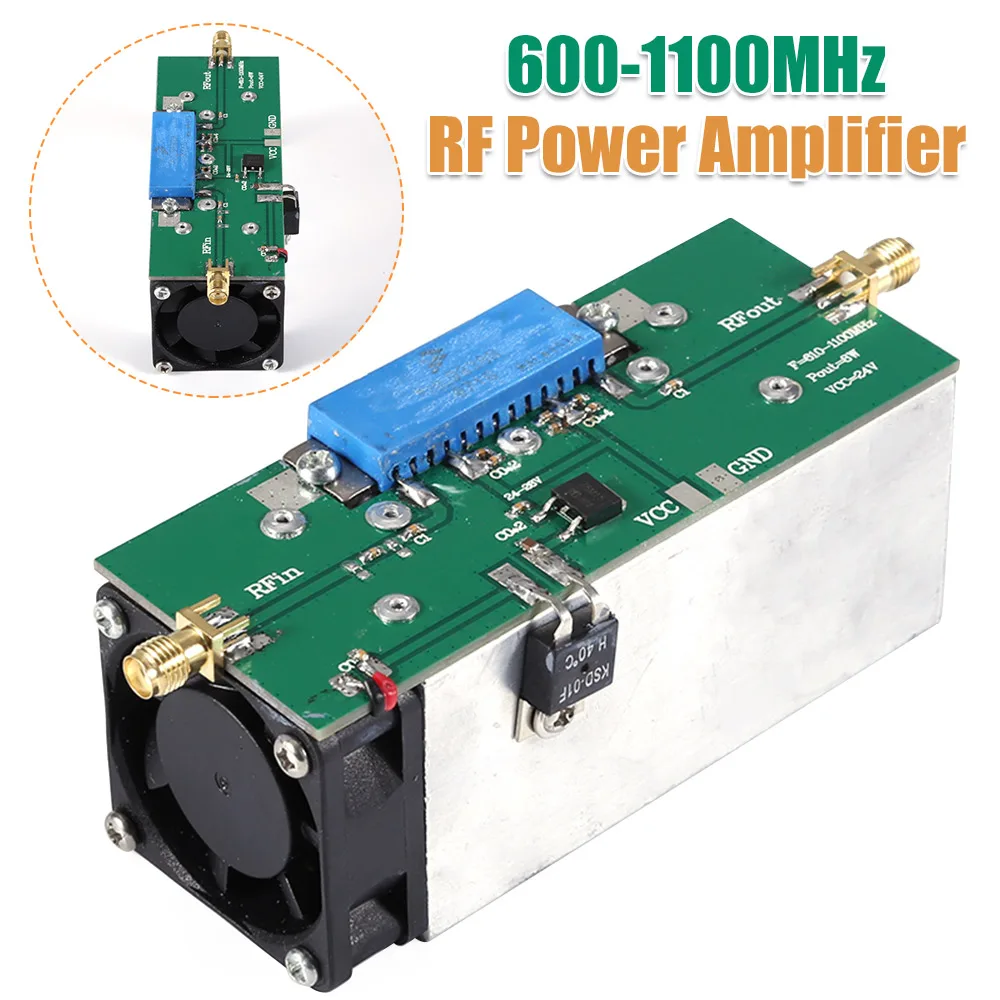 

600-1100MHz RF Power Amplifier 8W Output for Mobile Devices Car Mount Magnetic Phone Holders and Wireless Chargers 360 Degree