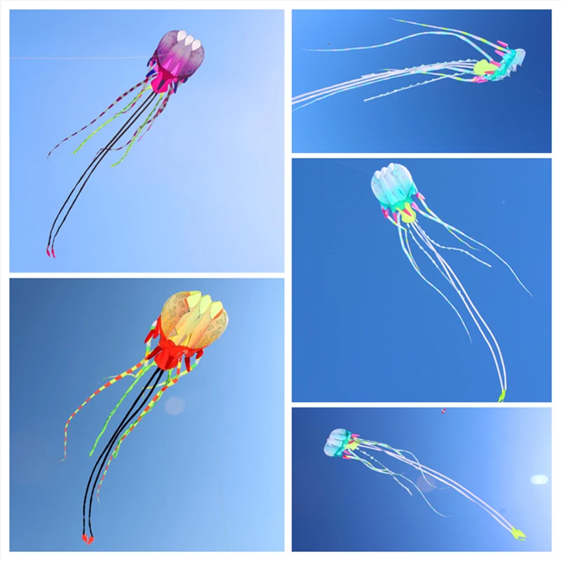 free shipping soft kite jellyfish kite windsocks weifang big kite wheel for adults kite albatross inflatable trilobites kite fun