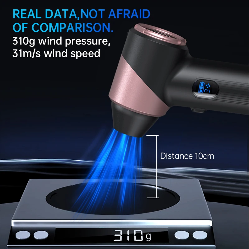 

Air Jet Blower 180000RPM Strong Blowing Force Powerful Dust Blower HD Air Vacuum Cleaner Compressed Air Duster With LED Lights