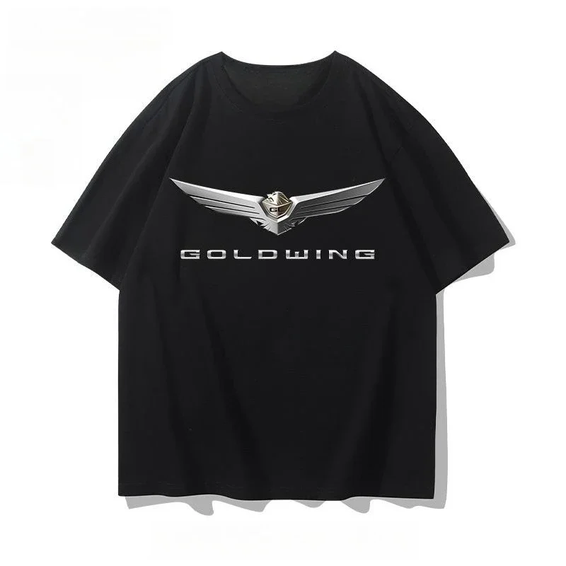 

Мужская и женская футболка Honda Golden Wing GL1800, летняя мотоциклетная одежда с короткими рукавами для верховой езды, повседневная одежда для гонок по бездорожью