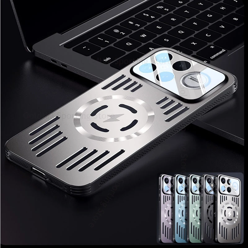 

Cooling Hollow Heat Dissipation Shockproof Case For Redmi K90 Pro Max For Magsafe Wireless Charger Cover Redmi k90 K80 Ultra K70