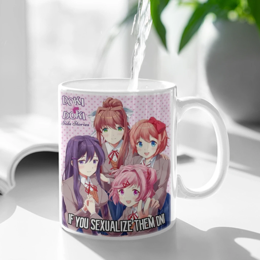 DDLC D-Doki L-Literature Coffee Cups Ceramic cups creative cups and cute mugs Personalized Gift Cup For Tea