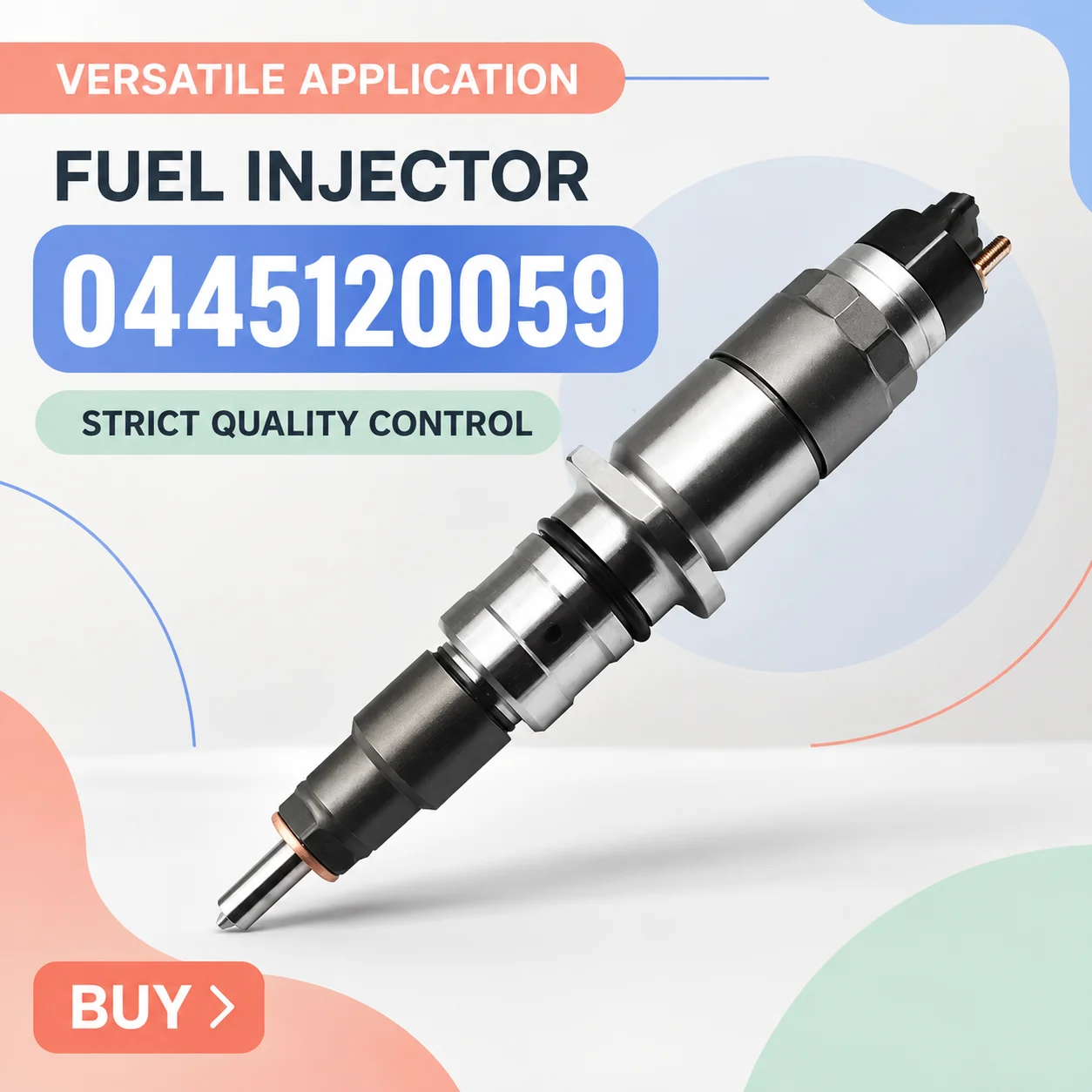 ​Replacement Heavy‑Duty Fuel Injector Assembly 0445120059 ,Matched To Diesel Fuel Spray Nozzle DSLA128P5510 DSLA128P1510.LI0830