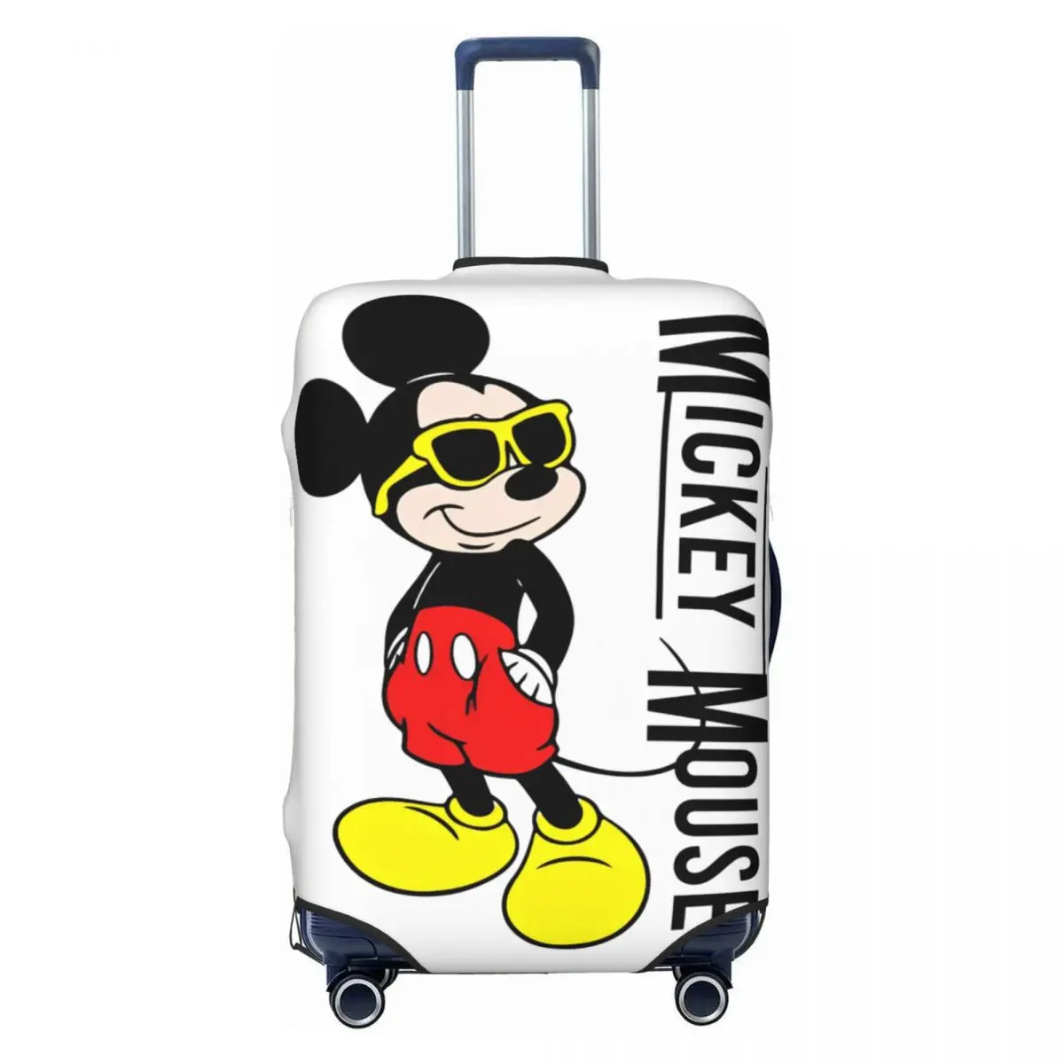 Cool Mickey Mouse Cartoon Travel Luggage Cover Suitcase Protector Fits 18-32 Inch Luggage