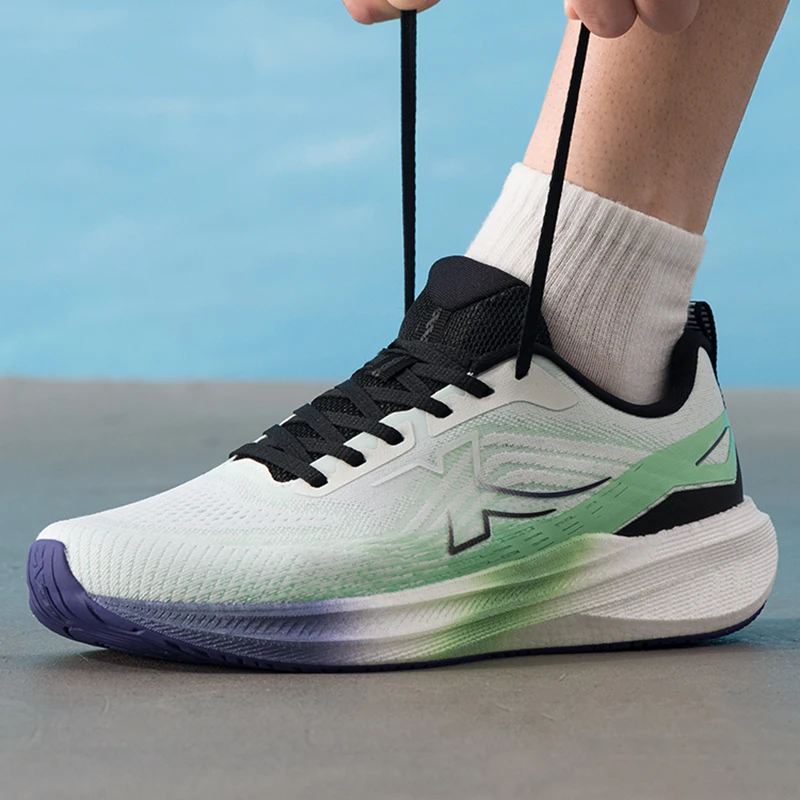 Chinese Sports Brand Xtep Cushioning Running Shoes Men's Shoes New Men's Lightweight Jogging Shoes Outdoor Fitness Training Shoes Sports Shoes 975319110012-2