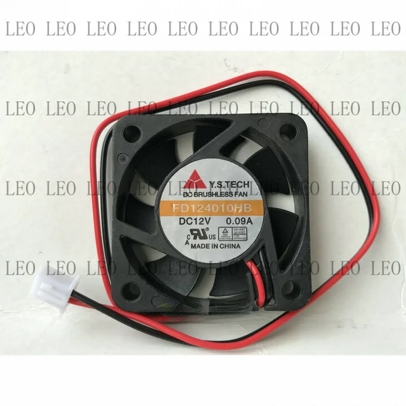 MY 1pcs  For Y.S.TECH FD124010HB DC12V 0.09A 4010 40*10MM axial flow 4CM fan 2pin