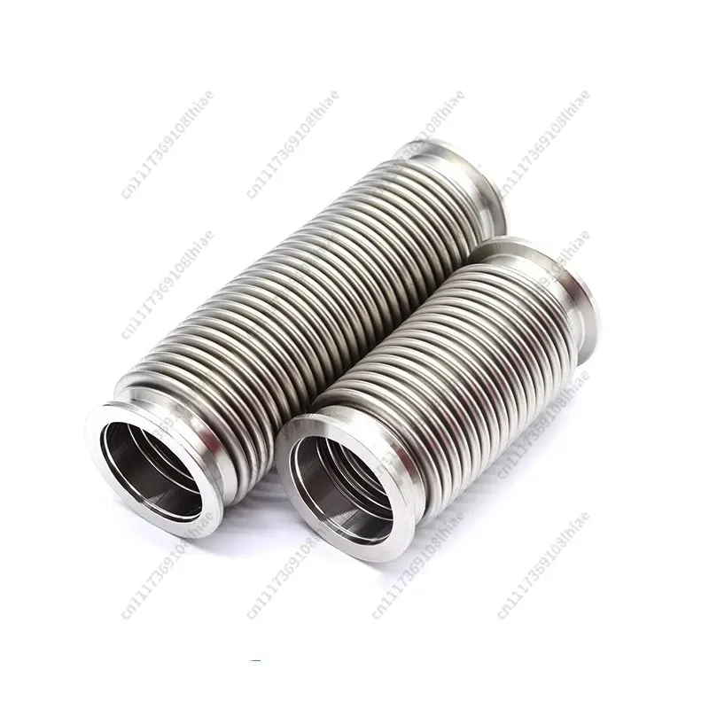 KF/NW Bellows Vacuum Fitting Flexible Corrugated Hose Forged Bellows Stainless Steel SS304 Spiral Tube Bendable Not Retractable