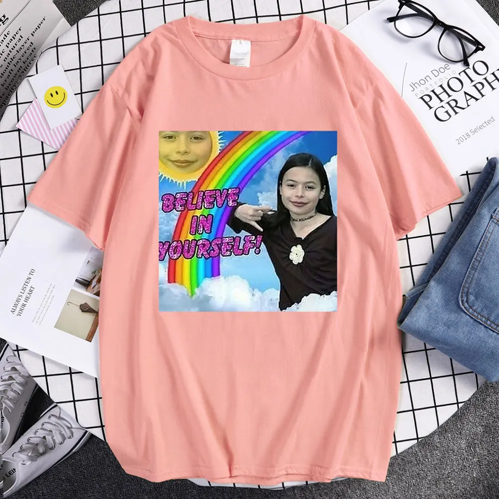 Miranda Cosgrove T Shirt Funny Edgy Teens Roc Rex Orange County Graphic Meme Oversized  T-shirts Harajuku Streetwear T-shirt