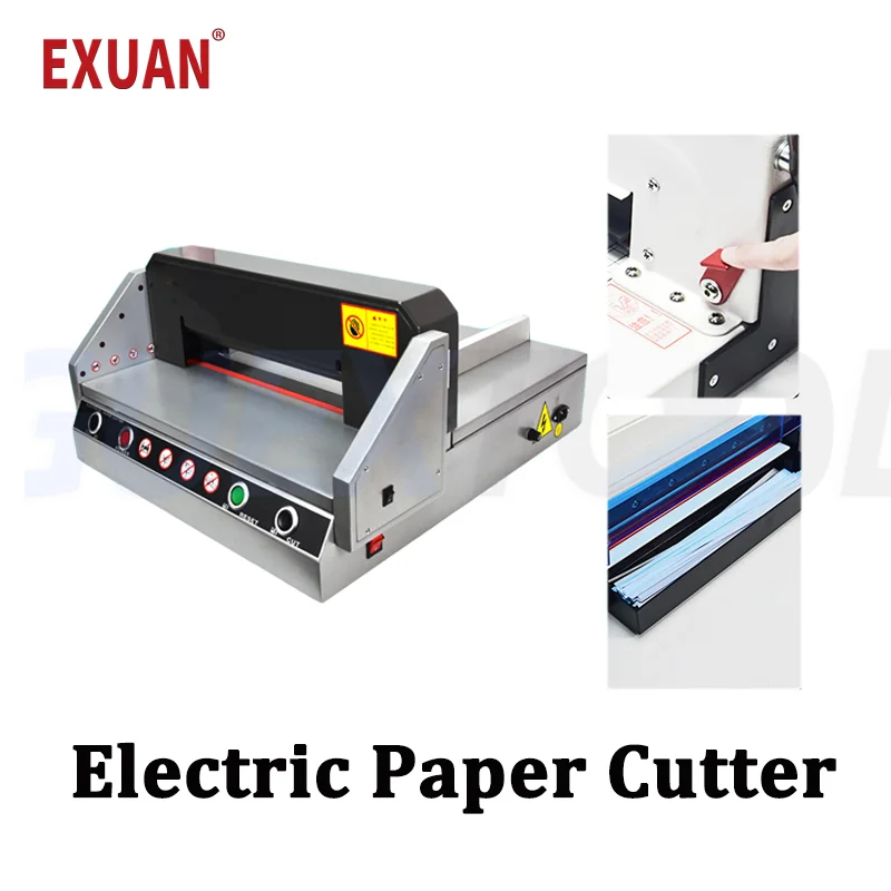 

Electric Paper Cutter Cutting Desktop Leather PVC Plastic Cardboard Paper Trimmer Heavy Cutting Machine Industry Cutter Paper