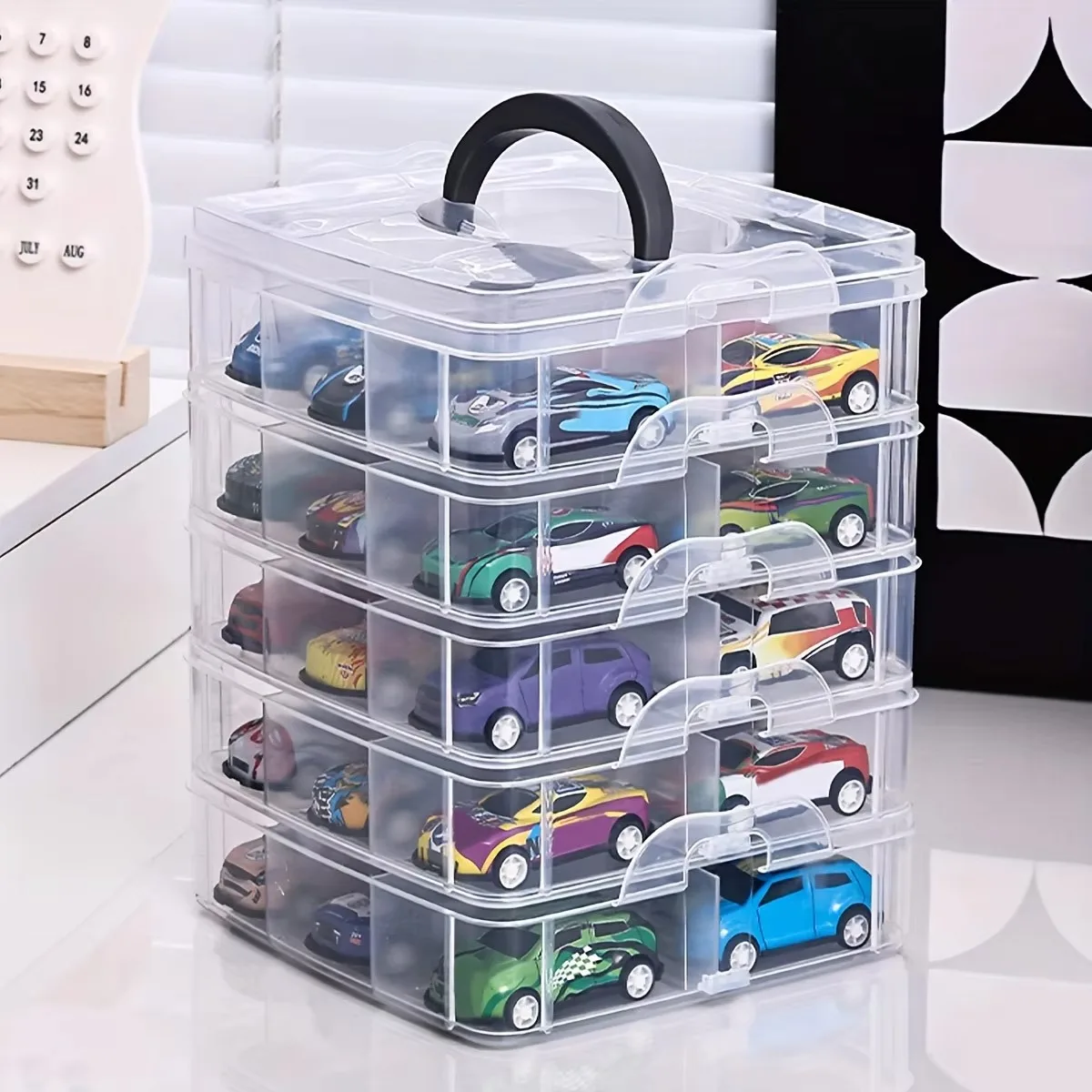 Portable Transparent Toy Storage Box, Dustproof And Moisture-proof, Jewelry, Earrings, Minimalist Storage Box image 2