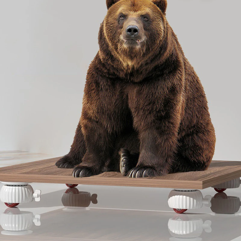 1/4Pcs Universal Swivel Casters Heavy Duty Furniture Wheel Castor Silent Trolley Wheels For Table Chair Sofa With Safety Brake