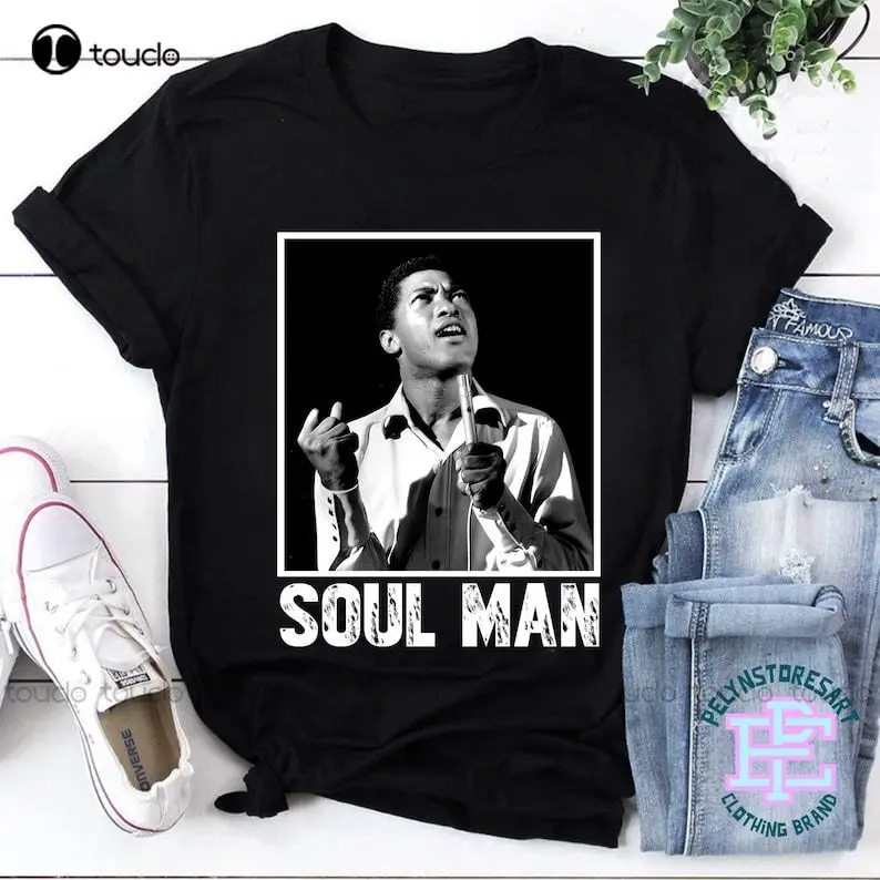 Soul Man T-Shirt, Sam Cooke Shirt, Sam Cooke Unisex T-Shirt, Sam Cooke Vintage T-Shirt O-Neck Streetwear Oversized Xs-5Xl