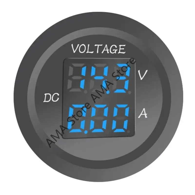 X7JF LED Digital Voltmeter Ammeter Gauge Current Meter for DC 12V-24V for Car - Image 3