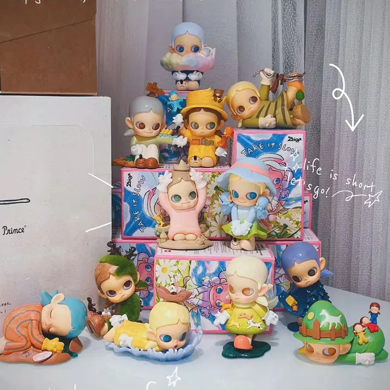 

Zsiga Take It Slow Series Genuine Blind Box Toys Kawaii Anime Action Figure Caixa Caja Surprise Mystery Box Dolls Girls Gift