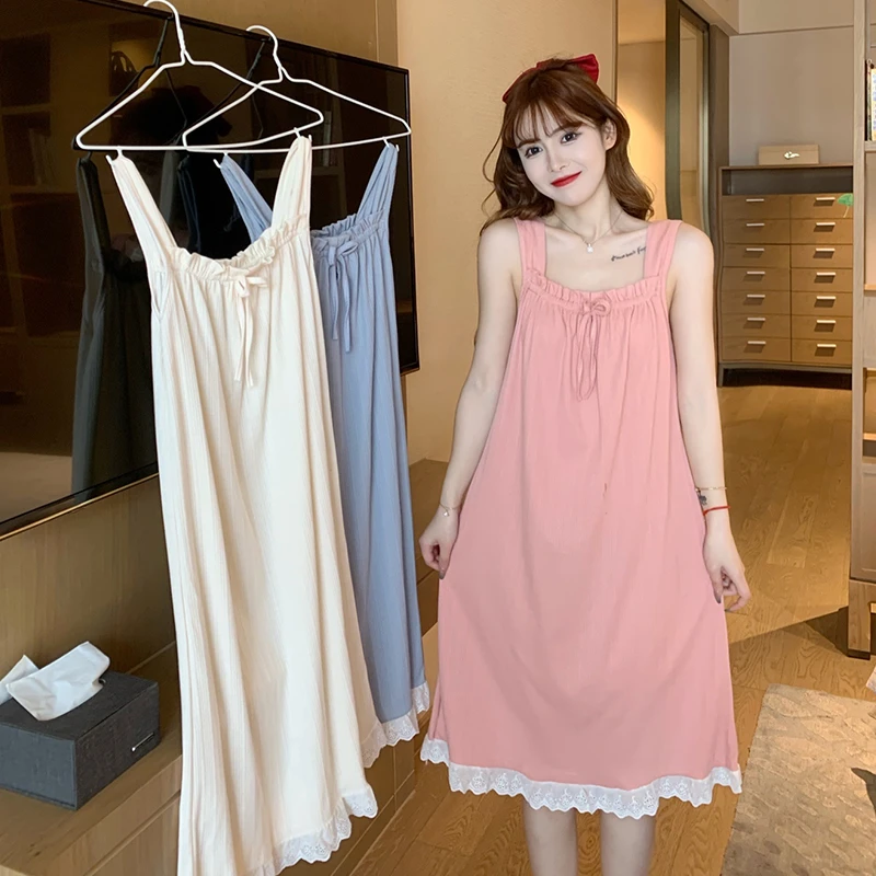 

Summer Thin Sexy Square Collar Vest Home Clothes Dr for Women Nude Color Strap Spwear Sweet Sle Milk Silk Fabric