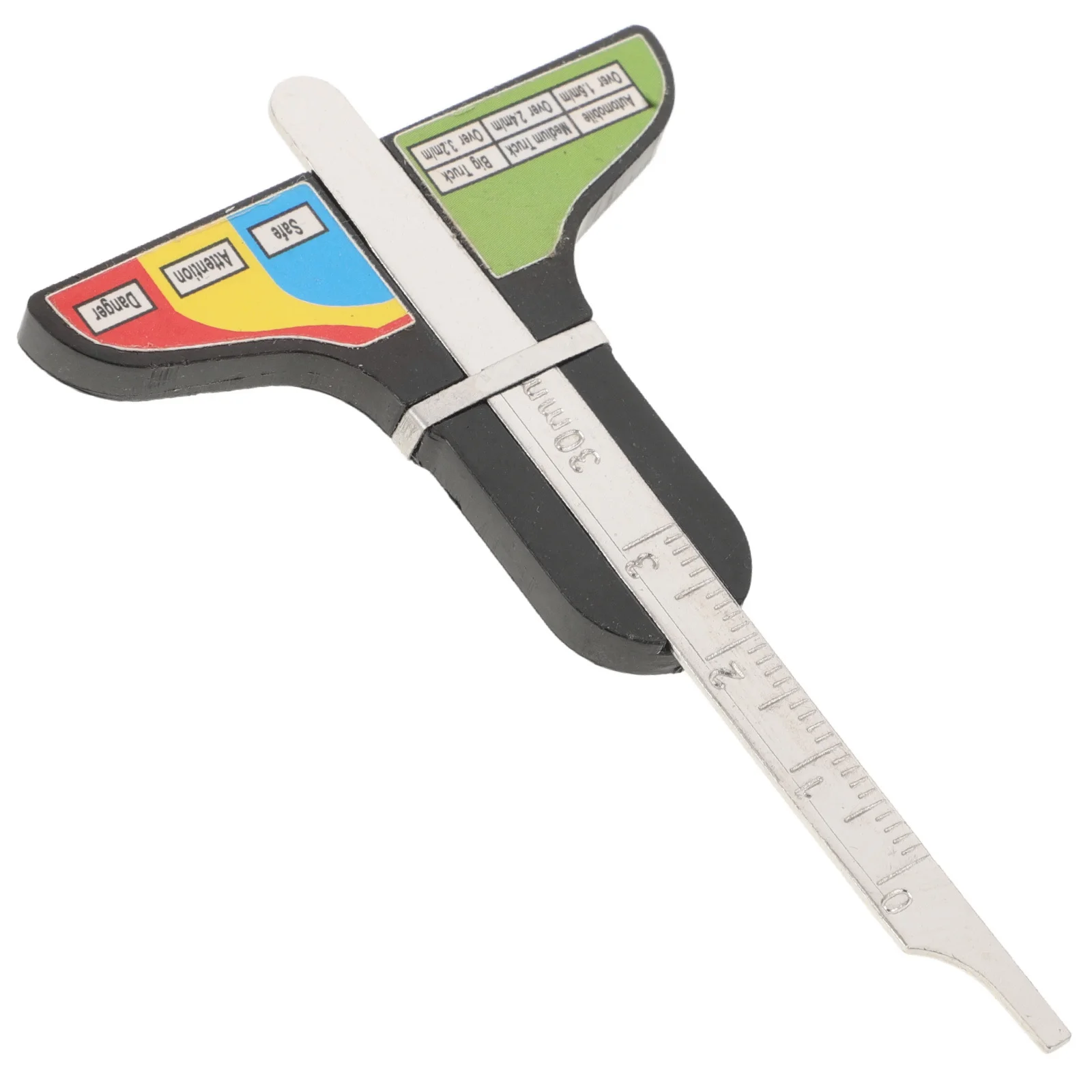 

Измеритель глубины протектора металлических шин Т-образный точный инструмент для проверки протектора шин грузовика Цифровой микрометр