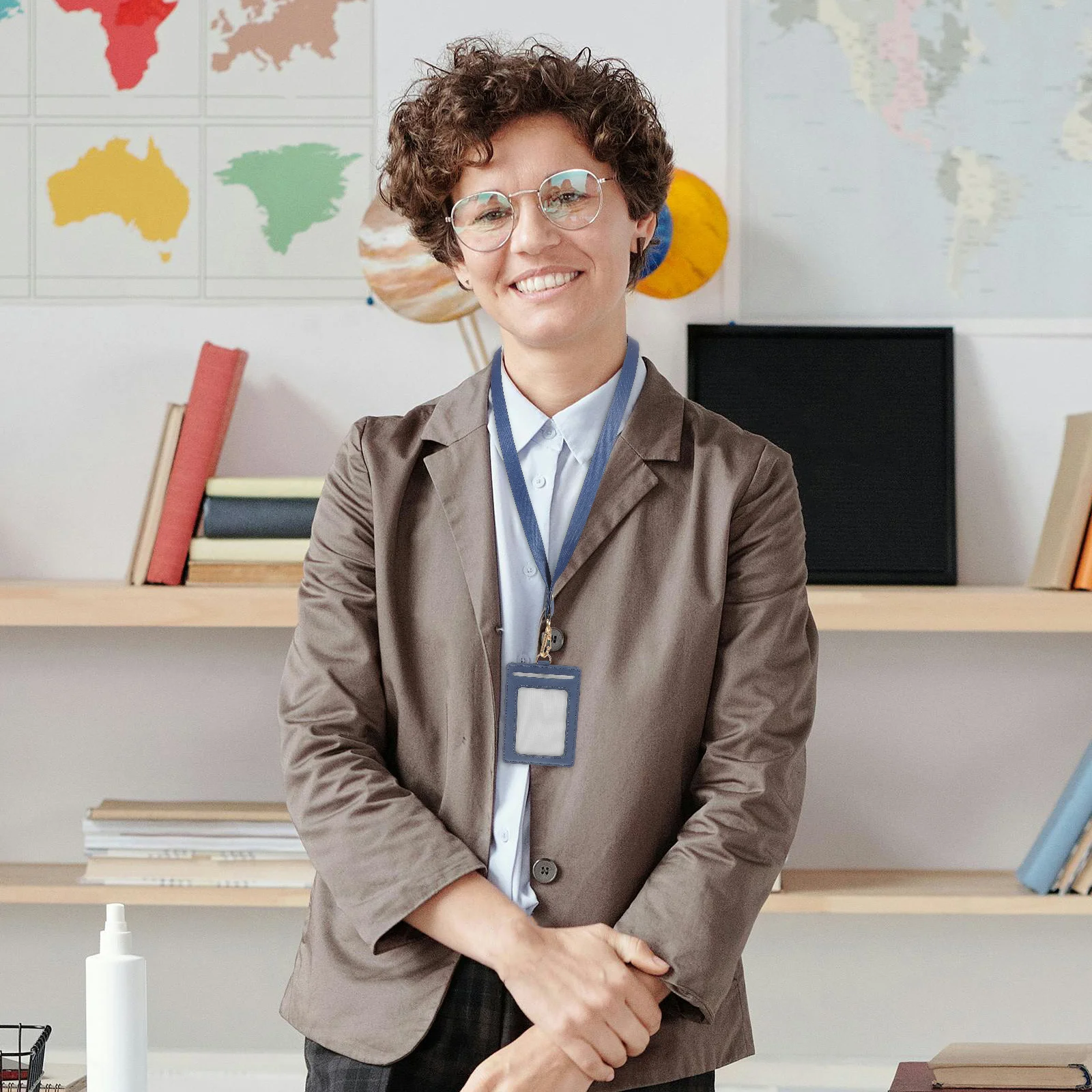 

Id Card Holder Badge Protector with Lanyard Clear Reusable Sleeve for Work Id Employee Card Student Nurse Doctor Name Tag