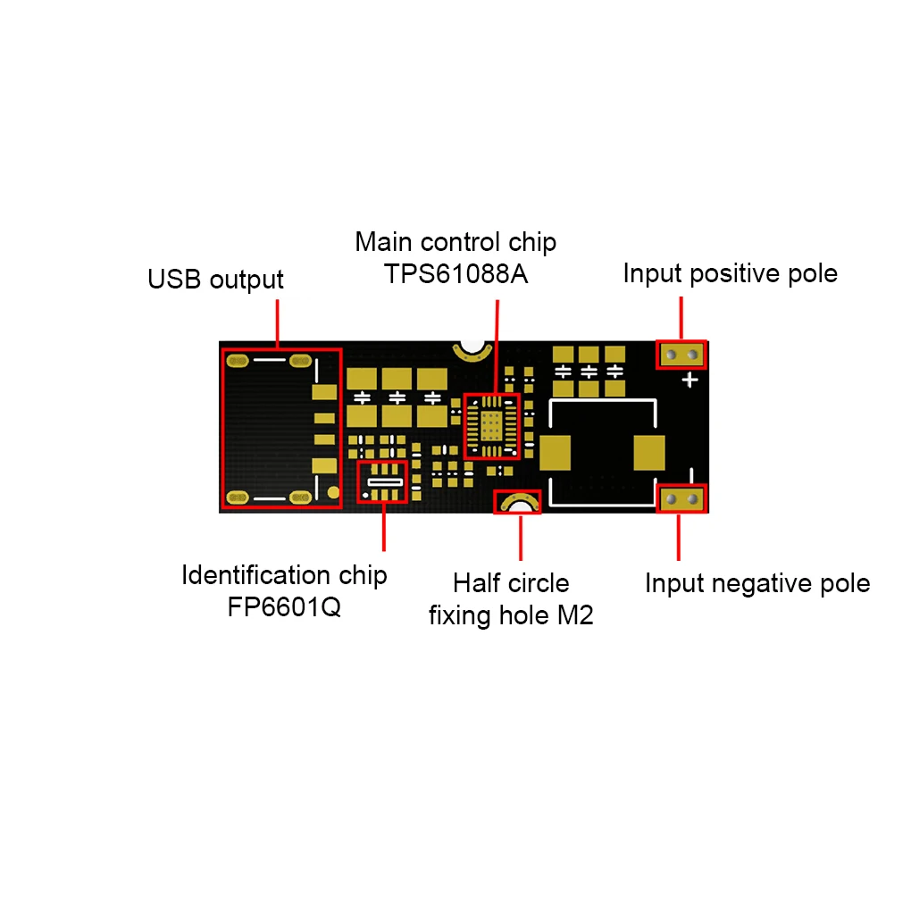 TPS61088 Single Cell Lithium Battery Boost Power Module Board 3.7V 4.2V Liter 5V 9V 12V USB Mobile Phone Fast Charge QC2.0 QC3.0