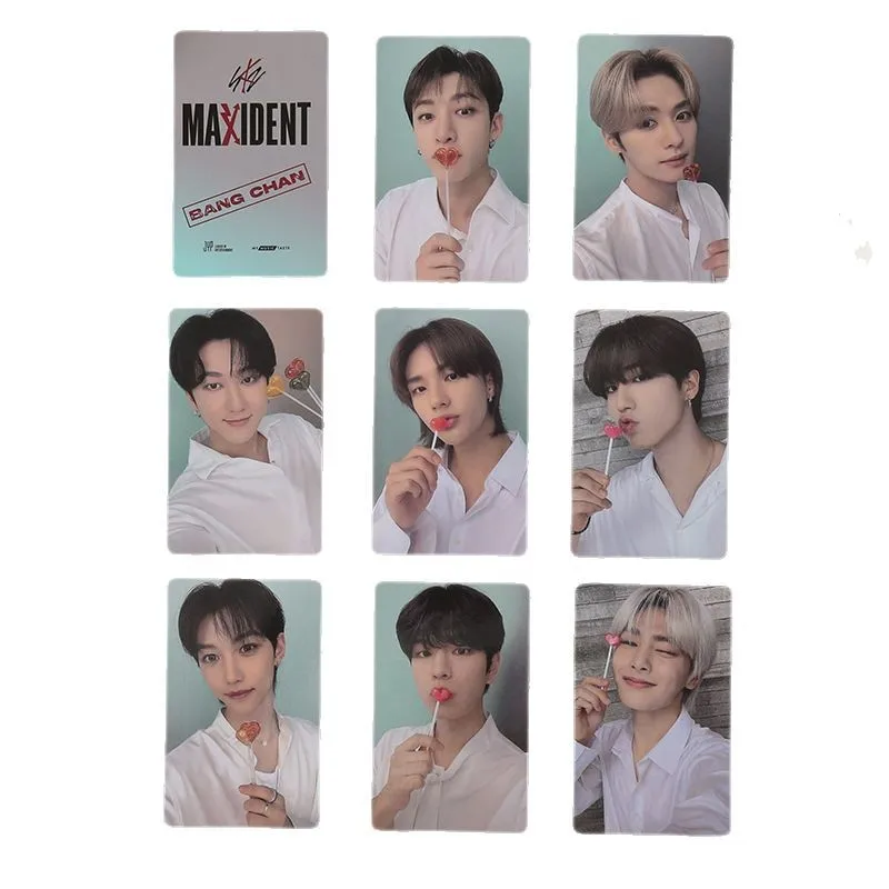 

Официальные коллекционные фотокарточки Skzoo Straykids Maxident Mmt Benefit в стиле Lomo для фанатов, подарок для коллекции