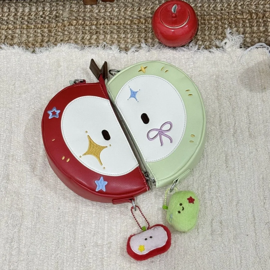 

2025 New Green Apple Bag Women Niche Ins Fresh Crossbody Cute Sweet Shoulder Purse