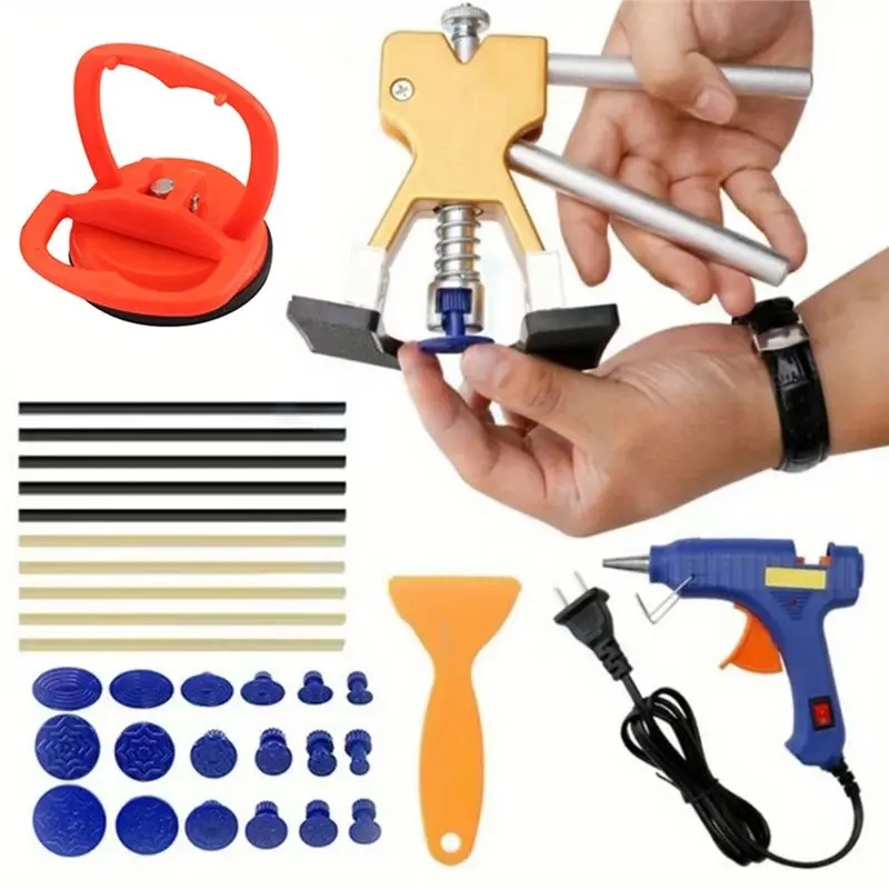 

Car Dent Remover Tool Car Dent Puller Car Dent Puller Kit For Car Hail, Dings Damage DIY Repair US Plug