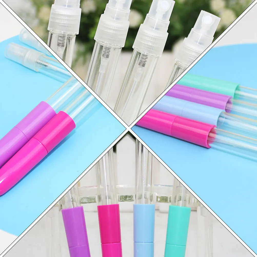 

10pc Spray Pen Ballpoint Hand Small Empty Bottle Compact Leak-Proof Reusable Perfume Aromatherapy Travel Size Gym