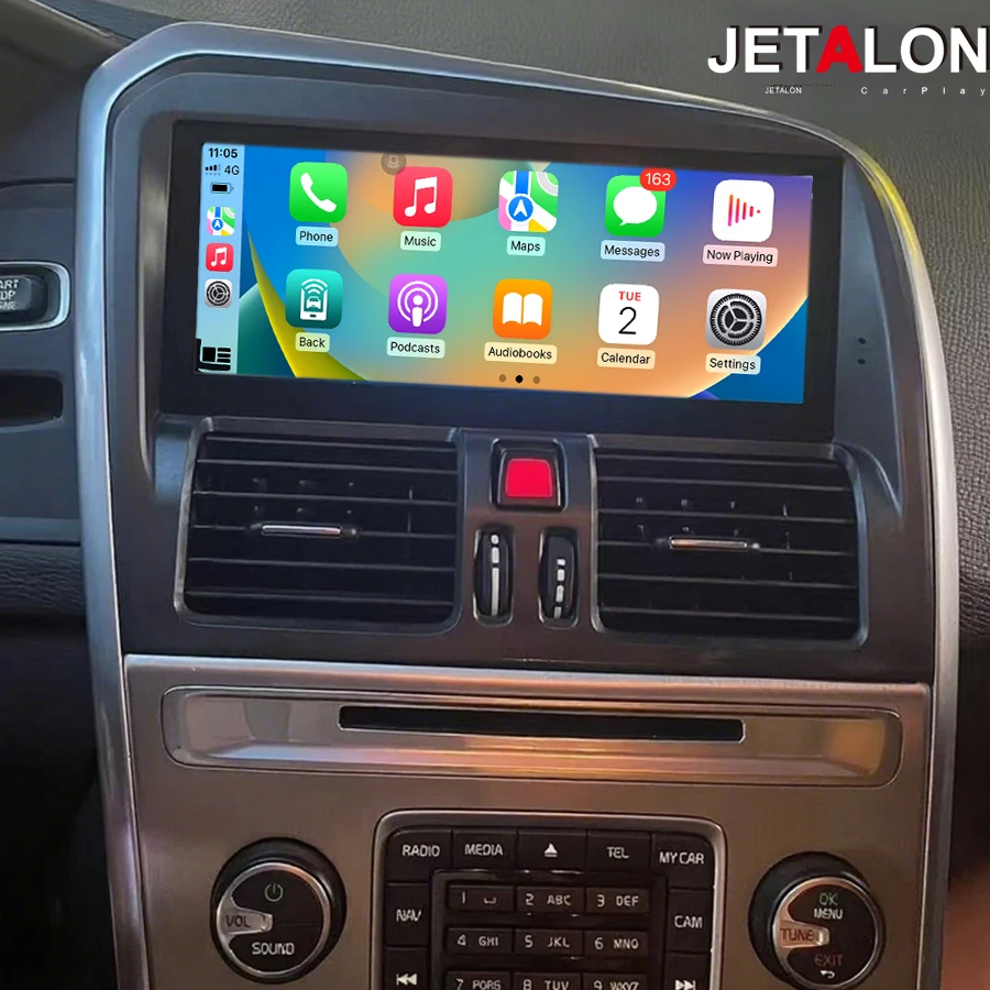

8,8-дюймовый автомобильный радиоприемник Android 15, умный экран для Volvo XC60 2009-2010, мультимедийный видеоплеер, Carplay, GPS-навигация, головное устройство с левым рулем