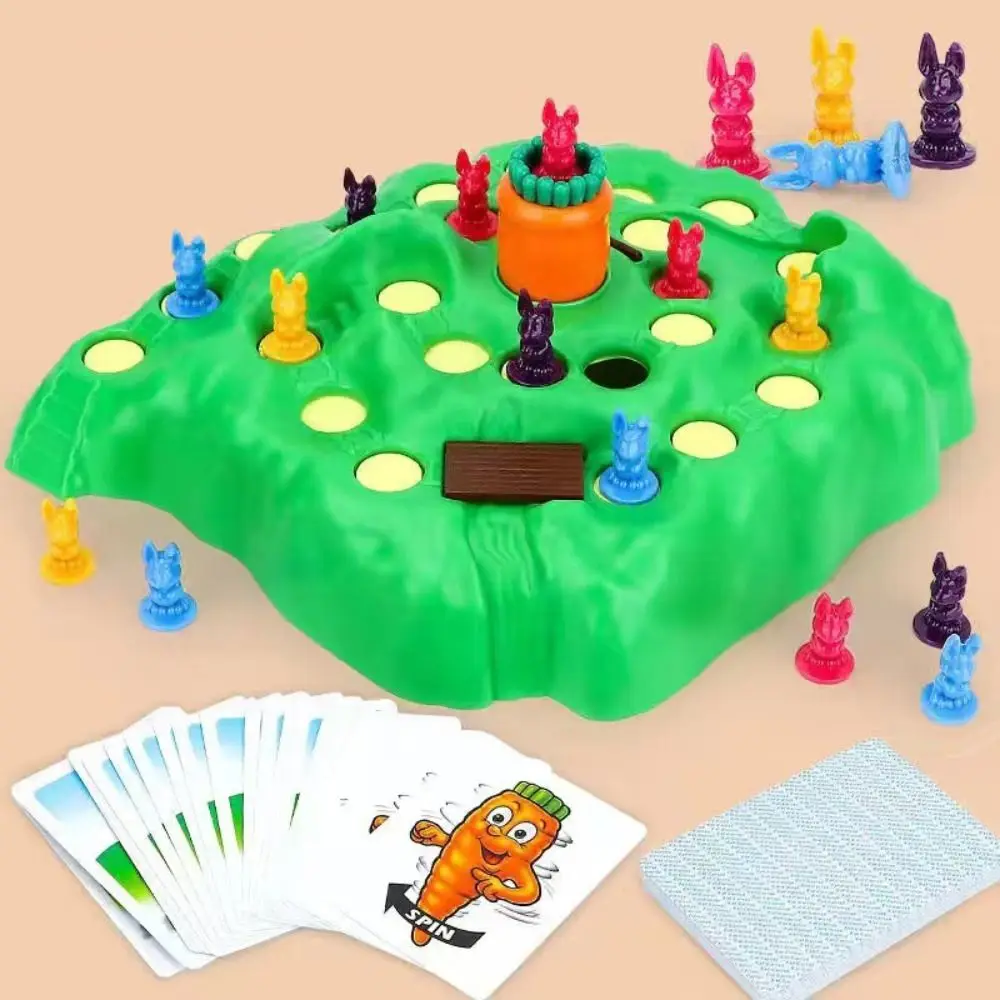 Country Competitive Trap Rabbit Trap Game Educational Montessori Rabbit Cross Country Interactive Bunny Bunny Board Game
