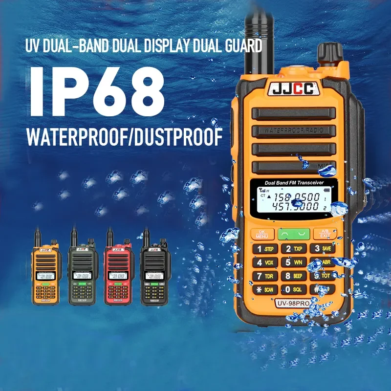 

JJCC оптовая продажа на заказ BF удобная двусторонняя радиостанция на большие расстояния 4000 мАч JC-UV98pro рация