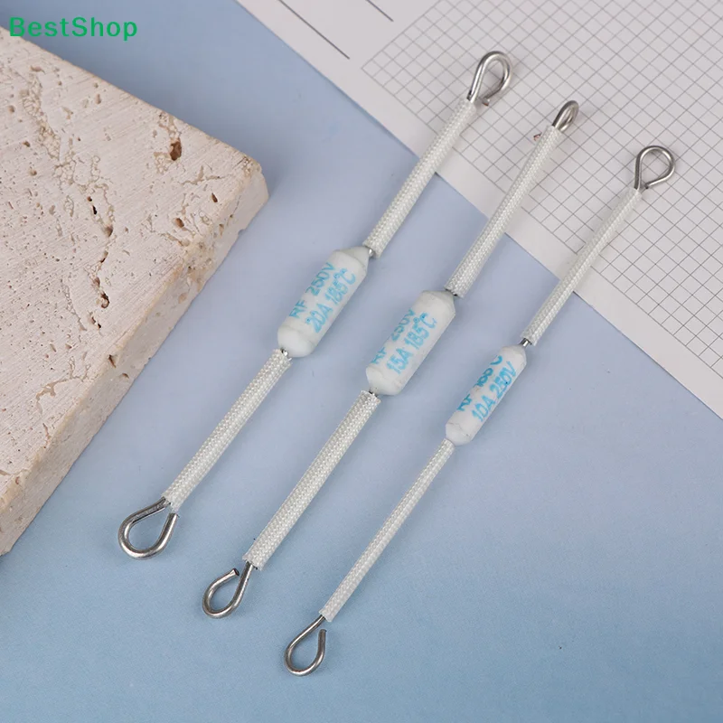 10Pcs RF250V 10A 15A 20A 185 Degree Thermal Cutoff RF 250V Ceramic Rice Cooker Thermal Fuse  For Electric Rice Cooker