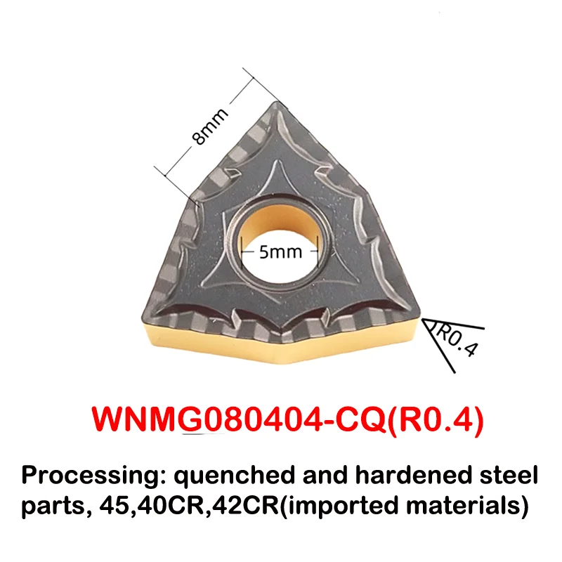 10 قطعة باستخدام الحاسب الآلي إدراج الدائرة الخارجية على شكل الخوخ تحول الرأس WNMG 080404   08 TM MA PM MQ إدراجات كربيد الفولاذ المقاوم للصدأ