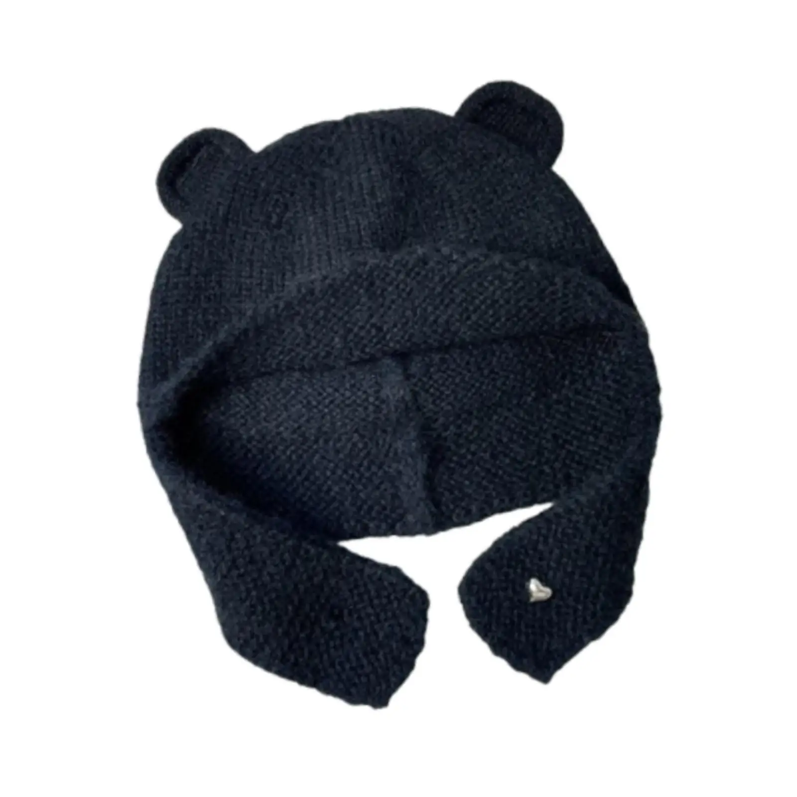クマ耳ニット帽冬用防寒帽子防風暖かい帽子素敵な誕生日プレゼント動物耳当て帽子屋外ハイキング用女性女の子用