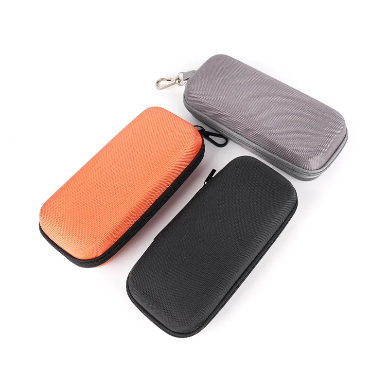 Protective Hard Shell EVA Double Compartment Glasses Storage Box Sunglasses Case Shockproof Portable Hook Zipper Eyeglass Case