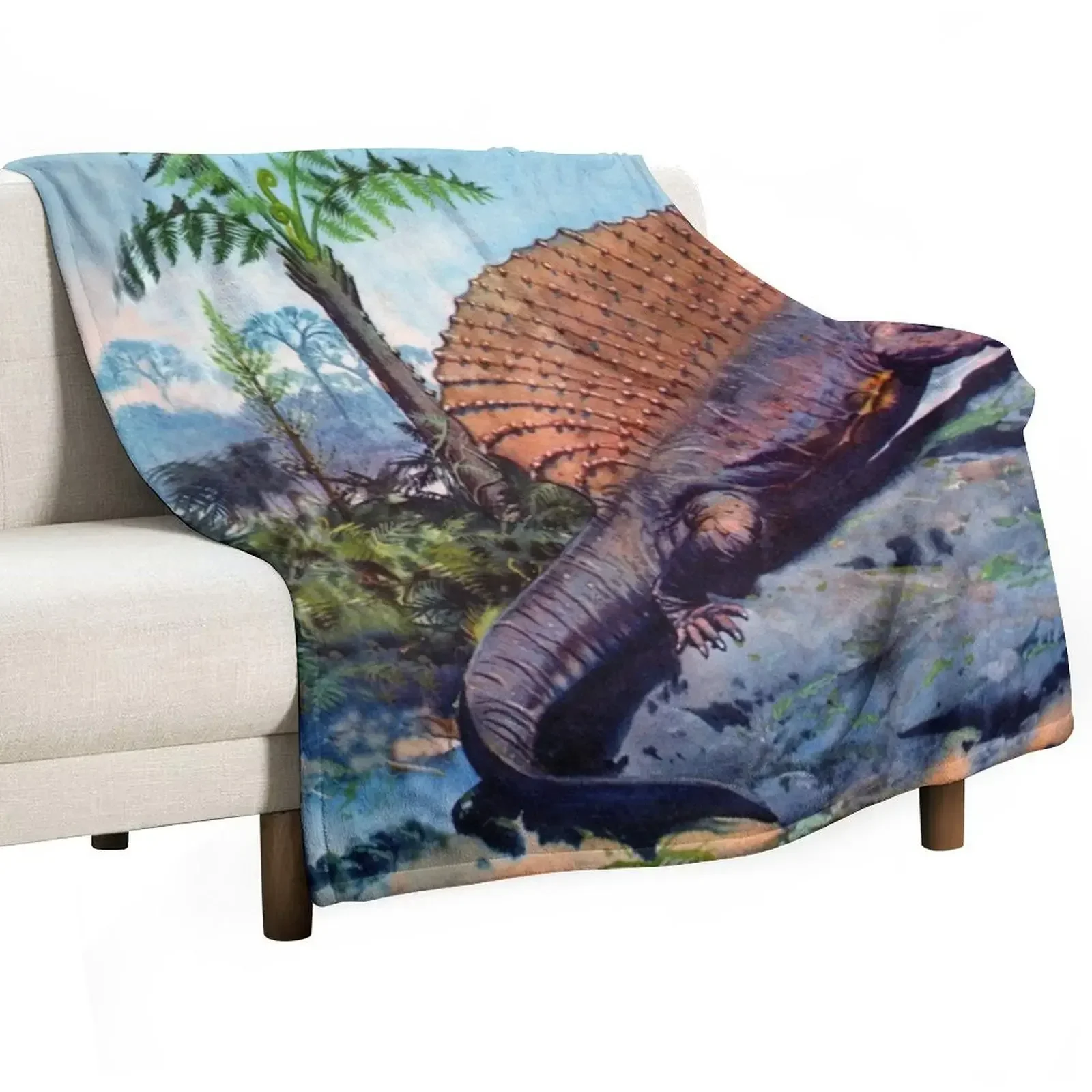 CARNIVORE THEROPODS DINOSAURS DIMETRODON TYRANNOSAURUS GALLIMIMMUS GIGANOTOSAURUS MEGALOSAURUS RAPTOR VELOCIRAPTOR Throw Blanket