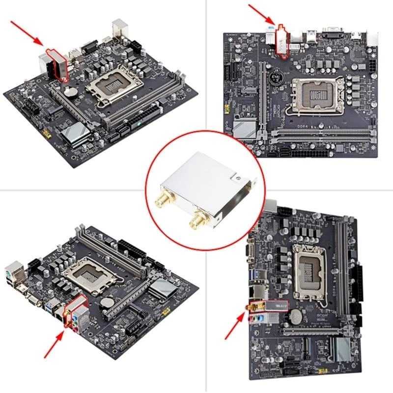 Innovative M.2 Wireless Adapter Stainless Steel WiFi Module Wireless Connection Laptop Card Wireless Wifi Card for Z790 B760 B66