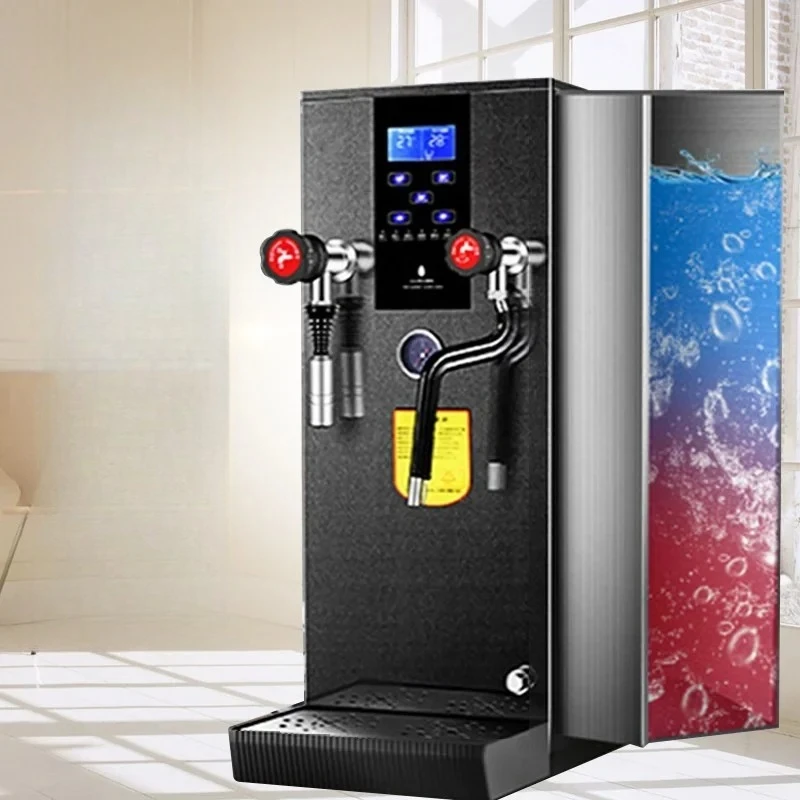 Commercial Grade Stainless Steel Water Boiler LCD Touch Screen 110/220V Heating Machine Full Set Milk Tea Shop Equipment for