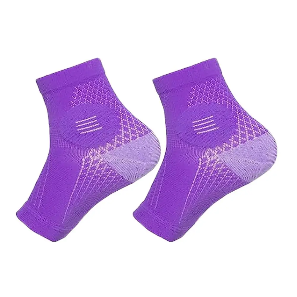 

Nylon Neuropathy Socks Blue Color Purple Color Soothe Relief Compression Socks Elasticity Sweat Absorption Comprex Ankle Sleeves