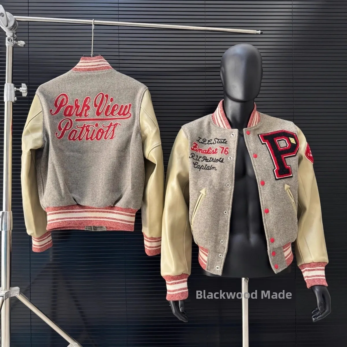 

Original Bla Wood East Asian 976 Wool Baseball Jaet Clean Fit Embroidered Casual Outerwear Polyester Fiber Summer Long S...