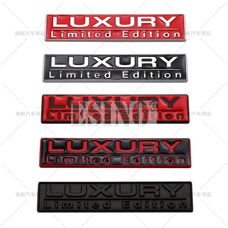 

3D Luxury Limited Edition Car Trunk Zinc Alloy Badge Emblem For Car Fender Rear Body Tailgate Accessories Adhesive Styling Badge