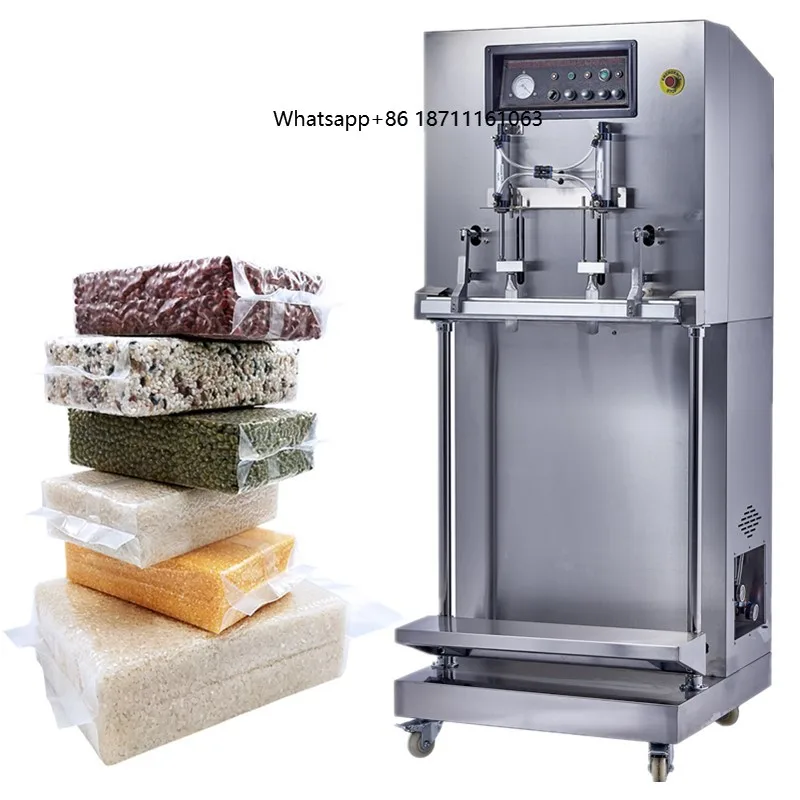 Big Bag External Vacuum Sealing Machine, Brick Vacuum Packing Aluminum, Vertical Bag Sealer for 10KG 20KG 25KG 50KG Beans Nuts