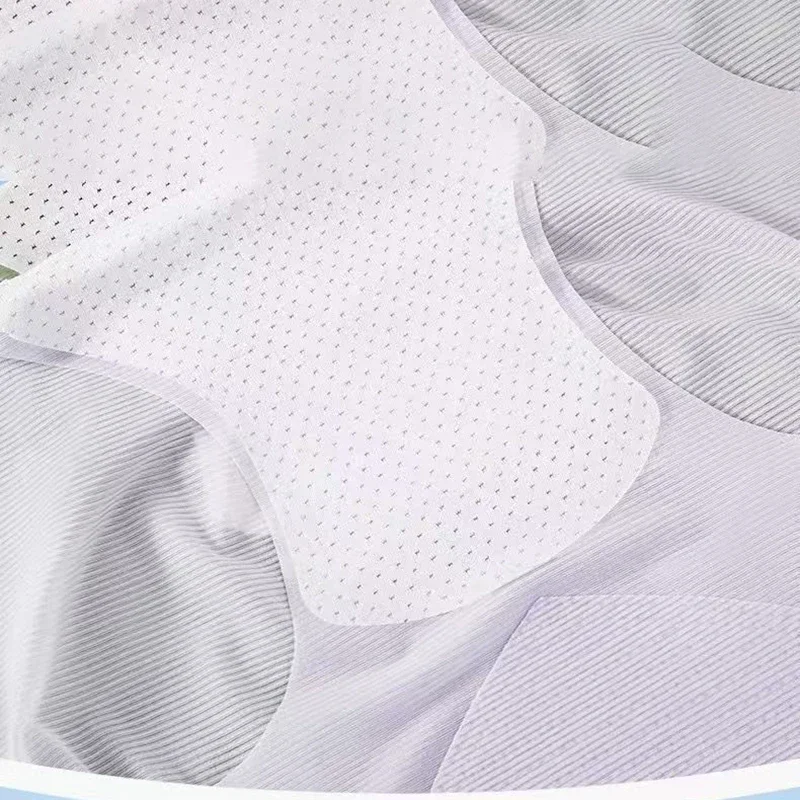4Pcs/set Seamless High Waist Ice Silk Quick-drying Panties Underwear Ladies Summer Ultra-thin Panties Women Fitness Briefs