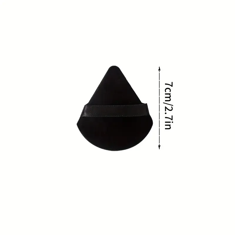 Paquet de 30 éponges de maquillage triangulaires antiadhésives |   Bouffées de poudre à double usage humide et sec avec bandoulière |   Éponge de mélange réutilisable pour F