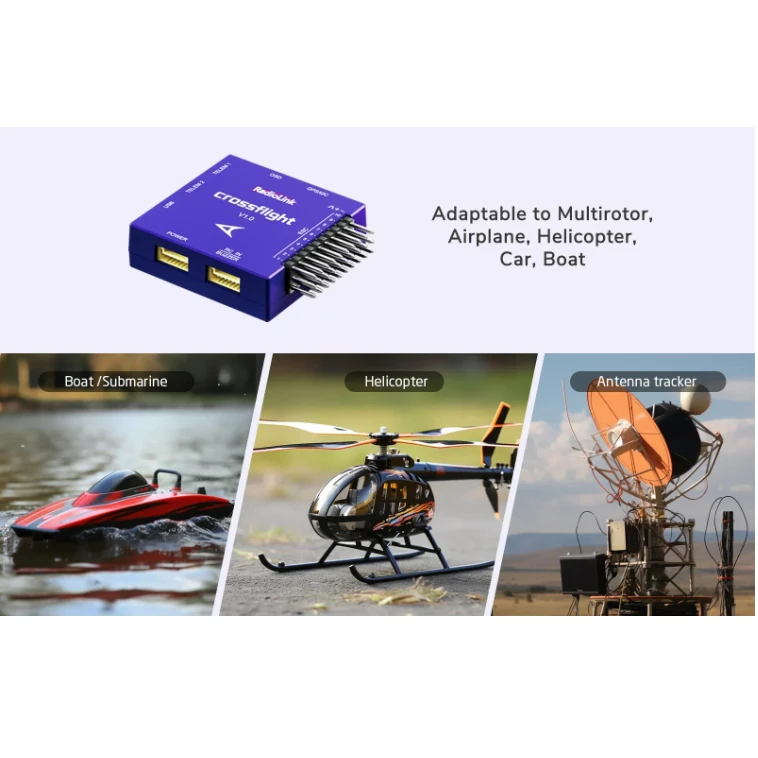 Radiolink Crossflight Flight Controller 2-12S 10CH PWM Uitgang Voor FPV Drone Helikopter Vliegtuig Auto Boot onderzeeër Radartracker
