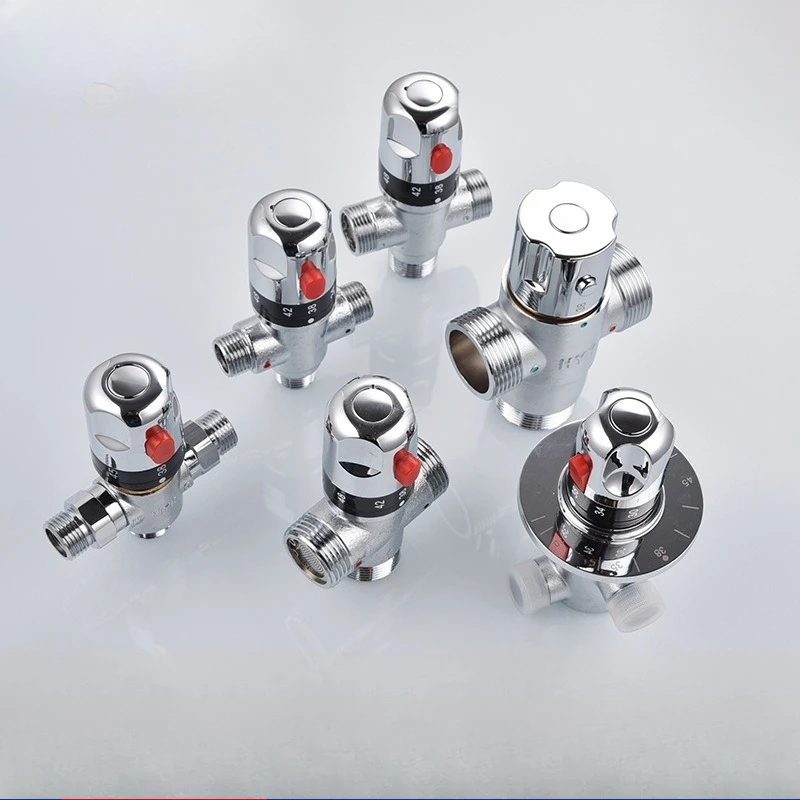 Full Brass Thermostatic Mixing Valve, 1/2