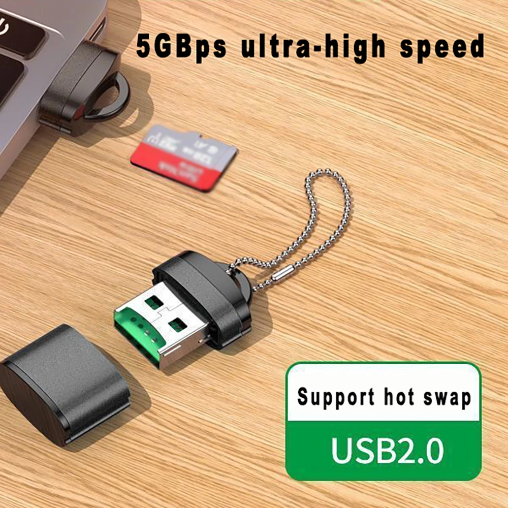 Mini High Speed USB 2.0 Card Reader For TF Micro SD Memory Card Adapter For Computer Desktop Notebooks Laptop Accessories