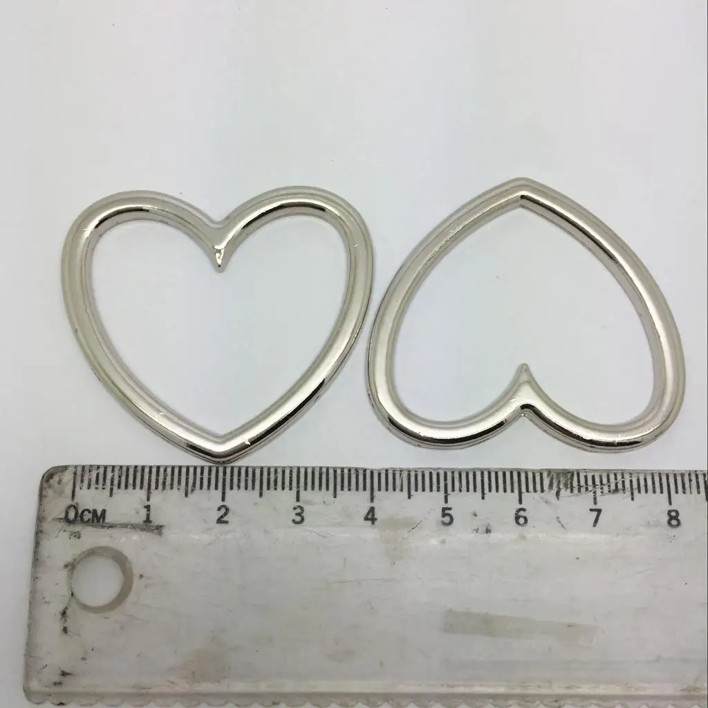 Alloy Heart Circle Ring for Jewelry Findings DIY Choker and Necklace Making Women Sock Garter Belt Supplies