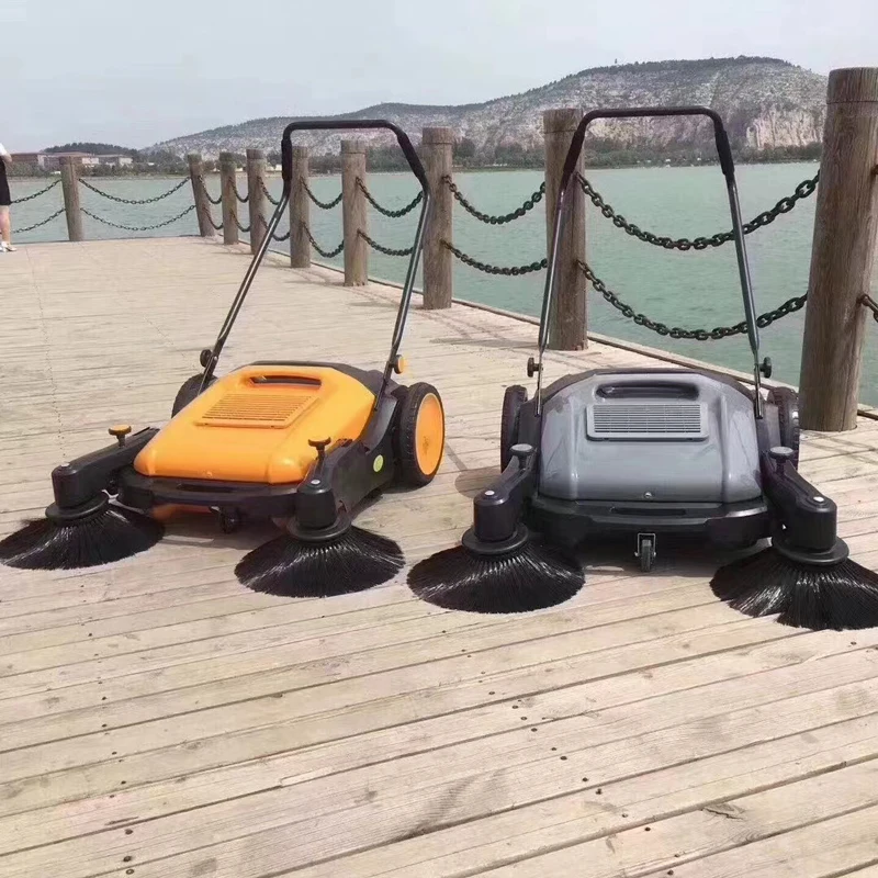 آلة تنظيف المستودعات تعمل بالبطارية خلف مكنسة الأرضية الأوتوماتيكية الكهربائية