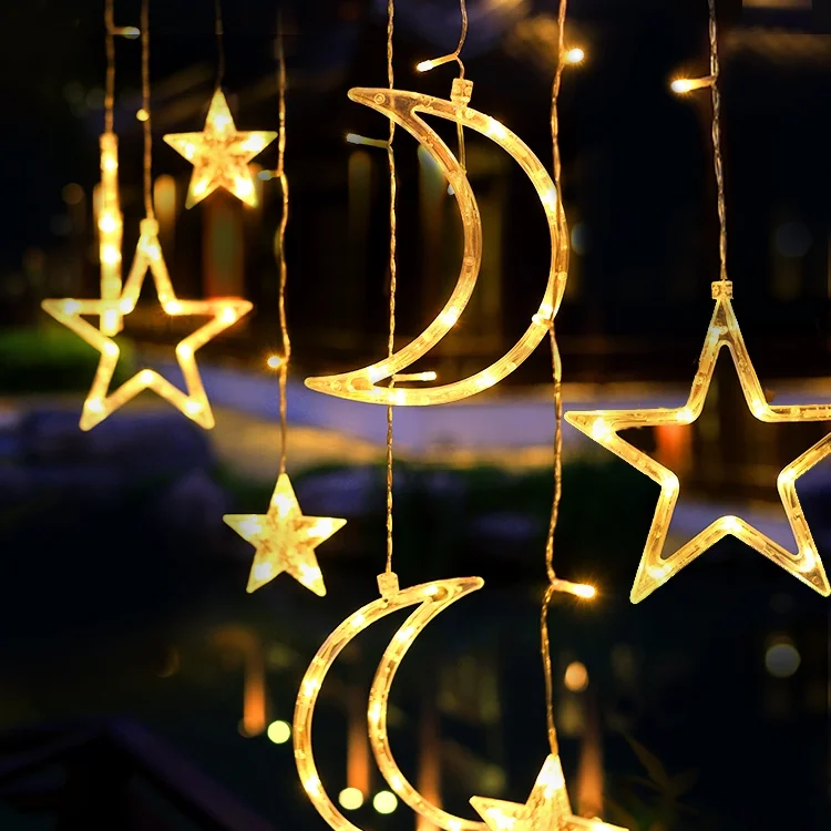 أضواء نافذة عيد الميلاد ديكور تعمل بالبطارية معلقة دافئة بيضاء ضوء شجرة نجمة أجراس على شكل مصاصة LED لديكور مدفأة عيد الميلاد