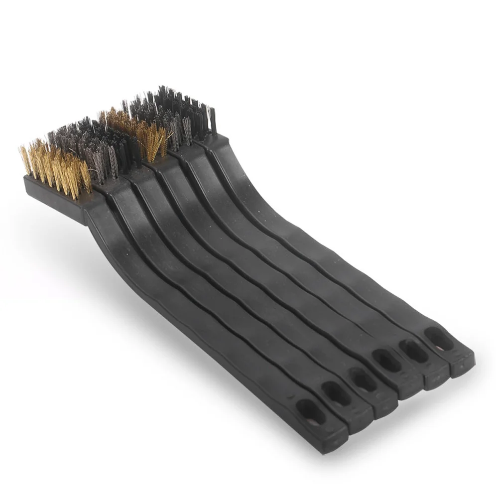 

12Pcs Cleaning Wire Brushes Small Industrial Wire Brush Set for Rust Paint Dirt Seam Crevice Groove Cleaning Multipurpose