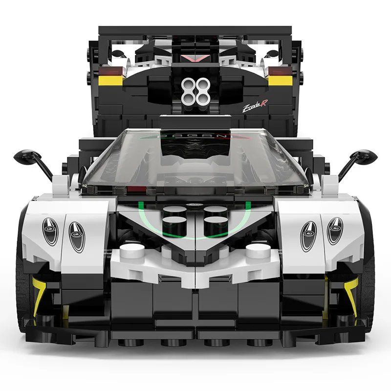 MOC Speed Champions Pagani 1:28 SportsCar Model Building Blocks Technology Bricks DIY Creative Assembly Kids Toys Gift